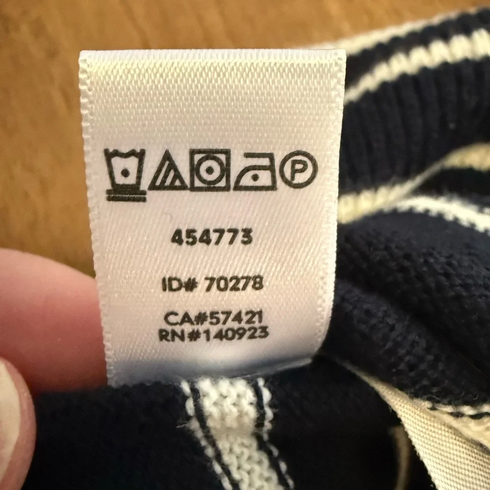 LOFT NWT size XS navy and white striped sweater.